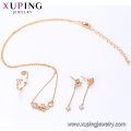 64502 Xuping superstar accessory jewelry magnet 18k gold jewelry set with free lead and nickle